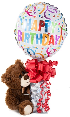 Birthday Candy Cube with Bear